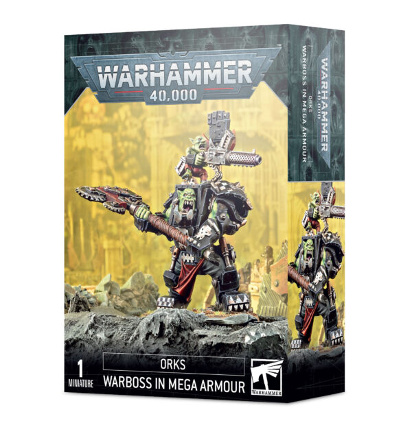 ORKS: ORK  WARBOSS IN MEGA ARMOUR