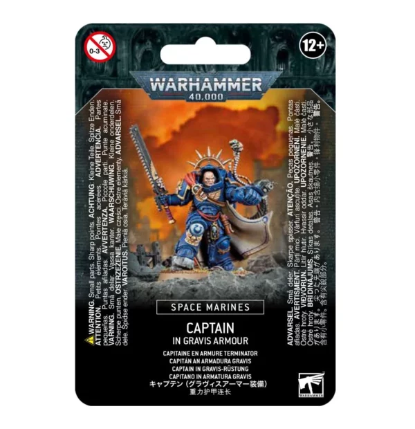 SPACE MARINES  CAPTAIN IN GRAVIS ARMOUR