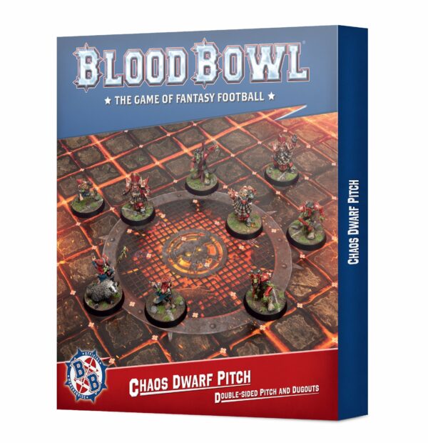 BB: CHAOS  DWARF TEAM PITCH & DUGOUTS