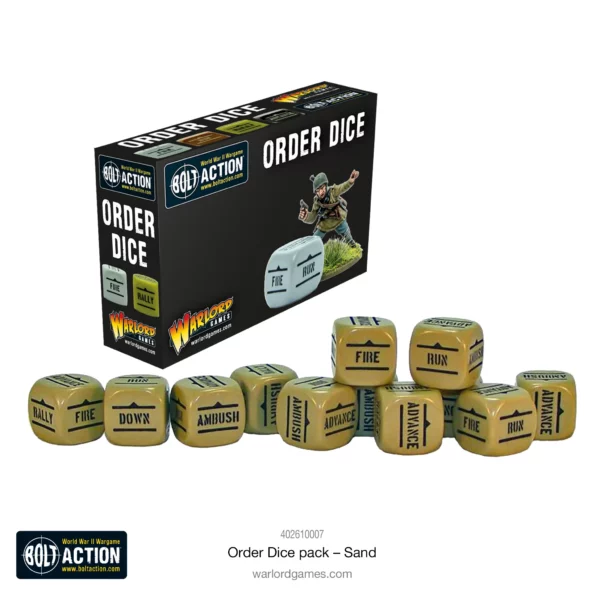 Bolt Action:  Orders Dice Pack - Sand