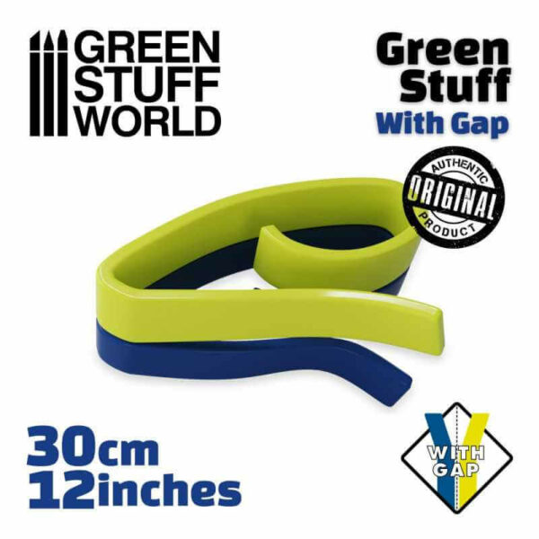 Masilla verde  en Rollo 30 cm CON HUECO